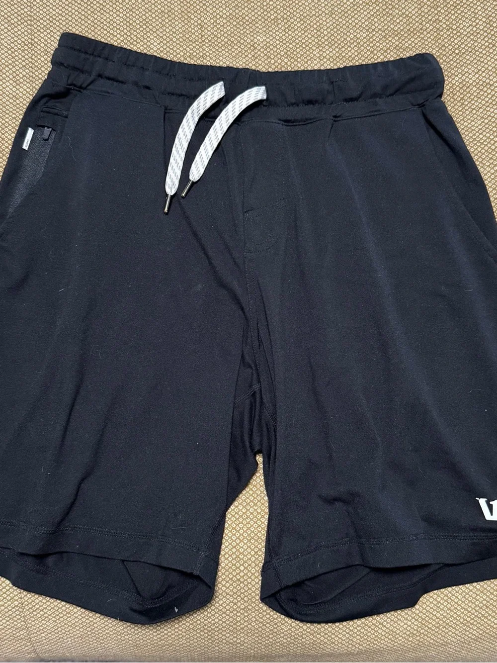 Men's Small Black Vuori Ponto Performance Shorts